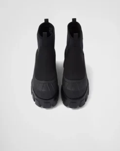 Mujer Prada BOTINAS Y BOTAS^Botas Monolith De Gabardina De Re-nylon