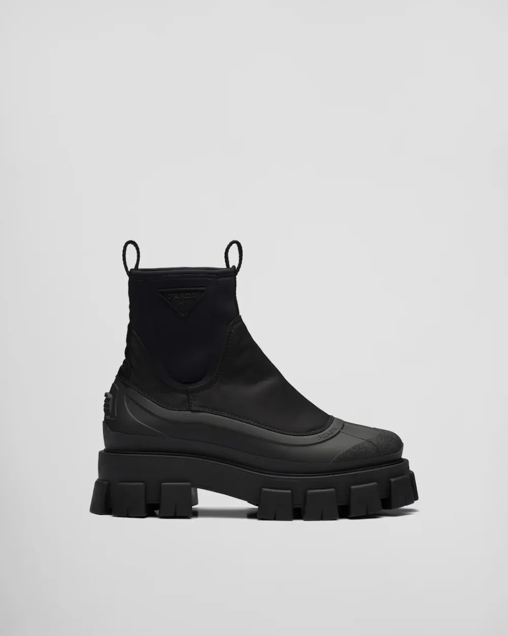 Hombre Prada BOTAS^Botas Monolith De Gabardina De Re-nylon