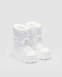 Hombre Prada COLECCIÓN MASCULINA|BOTAS^Botines Après-ski De Gabardina De Re-nylon