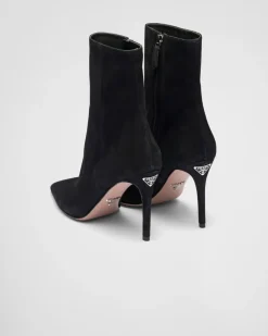 Mujer Prada BOTINAS Y BOTAS^Botines De Ante De Tacón Alto
