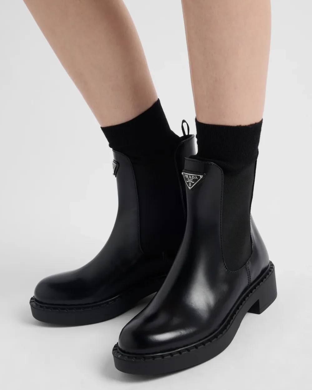Mujer Prada BOTINAS Y BOTAS^Botines De Piel Cepillada