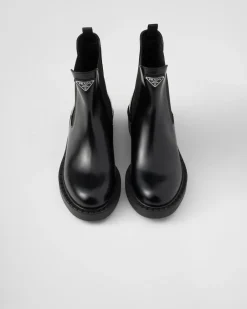 Mujer Prada BOTINAS Y BOTAS^Botines De Piel Cepillada