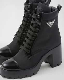 Mujer Prada BOTINAS Y BOTAS^Botines De Re-nylon Y Piel