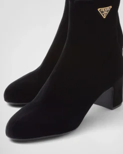 Mujer Prada BOTINAS Y BOTAS^Botines De Terciopelo