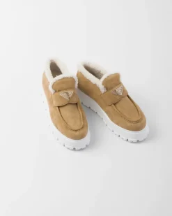 Mujer Prada MOCASINES^Botines Mocasín De Ante