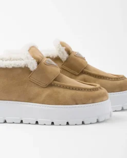 Mujer Prada MOCASINES^Botines Mocasín De Ante