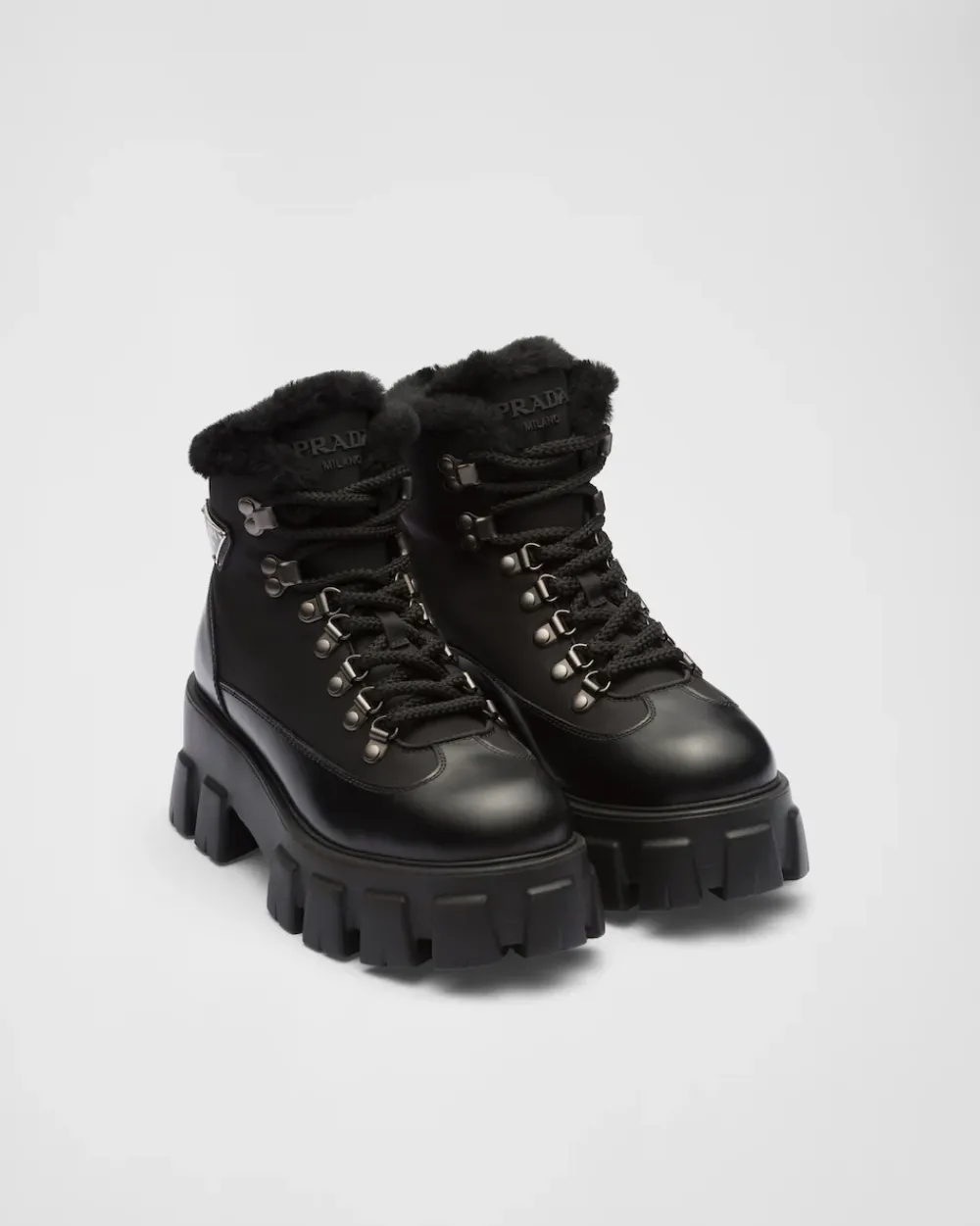 Mujer Prada BOTINAS Y BOTAS^Botines Monolith De Piel Y Re-nylon