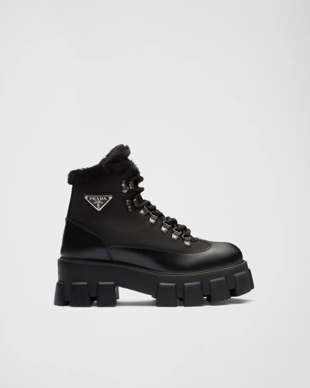 Mujer Prada BOTINAS Y BOTAS^Botines Monolith De Piel Y Re-nylon