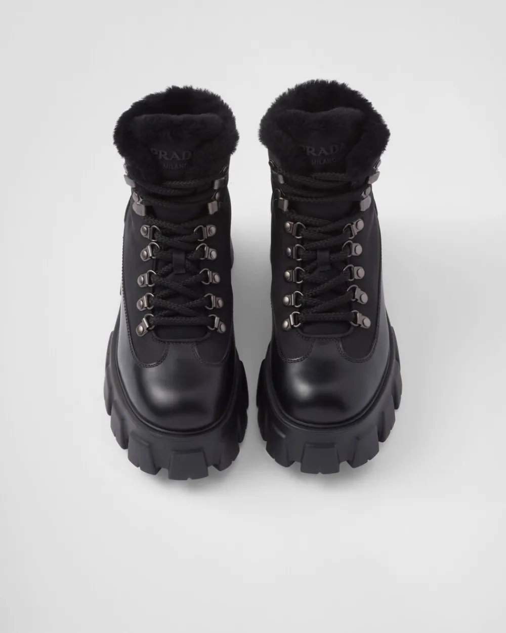 Mujer Prada BOTINAS Y BOTAS^Botines Monolith De Piel Y Re-nylon