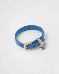 Mujer Prada JOYAS DE FANTASÍA^Brazalete De Piel Saffiano