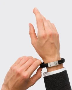 Hombre Prada JOYAS DE FANTASÍA^Brazalete De Piel Saffiano