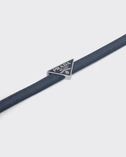 Hombre Prada JOYAS DE FANTASÍA^Brazalete De Piel Saffiano