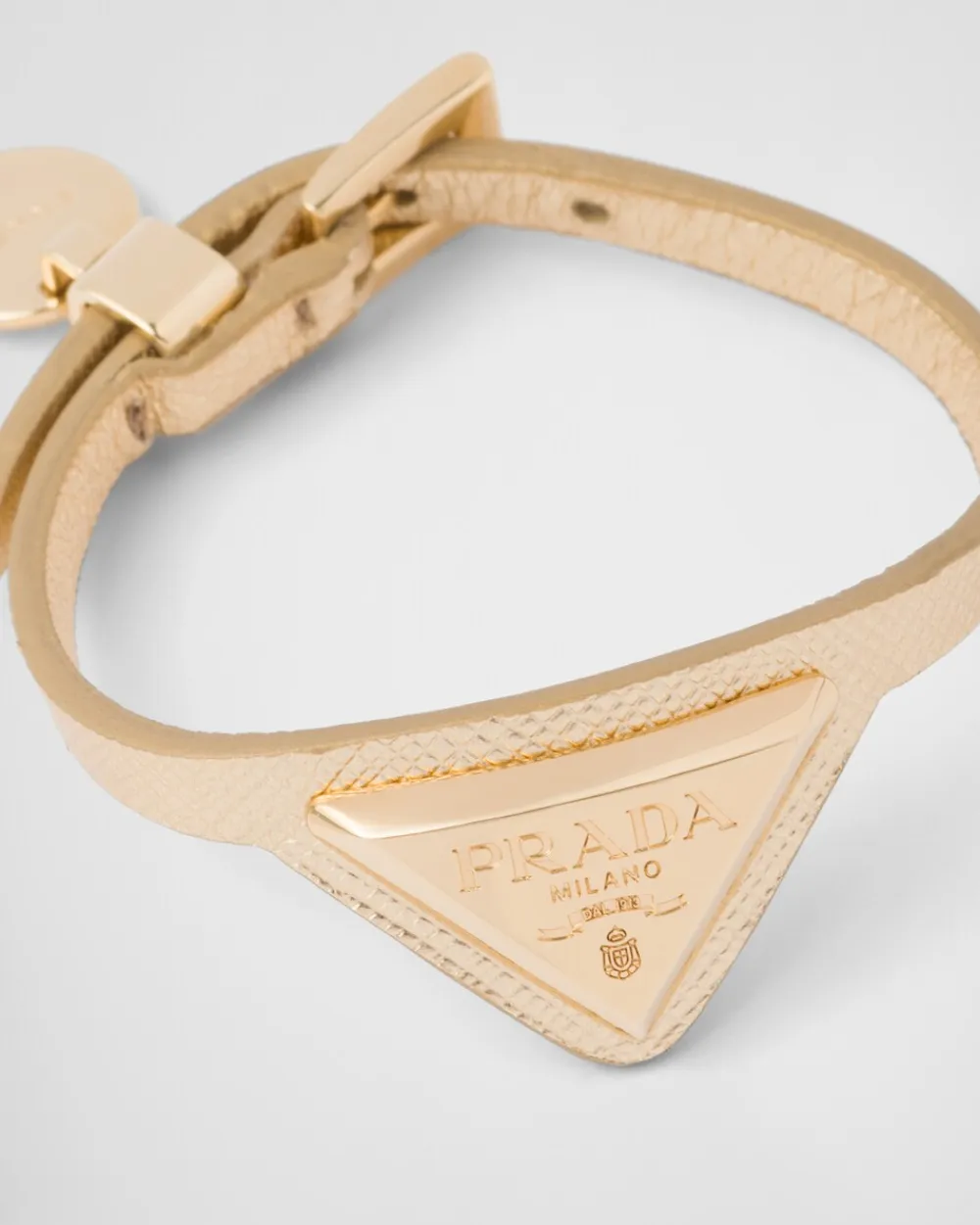 Mujer Prada JOYAS DE FANTASÍA^Brazalete De Piel Saffiano Y Metal