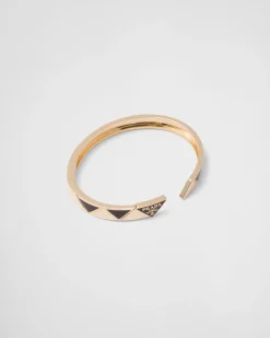 Mujer/Hombre Prada COLECCIÓN DE JOYERÍA ELEGANTE|COLECCIÓN DE JOYERÍA ELEGANTE^Brazalete Eternal Gold: Oro Y Cerámica