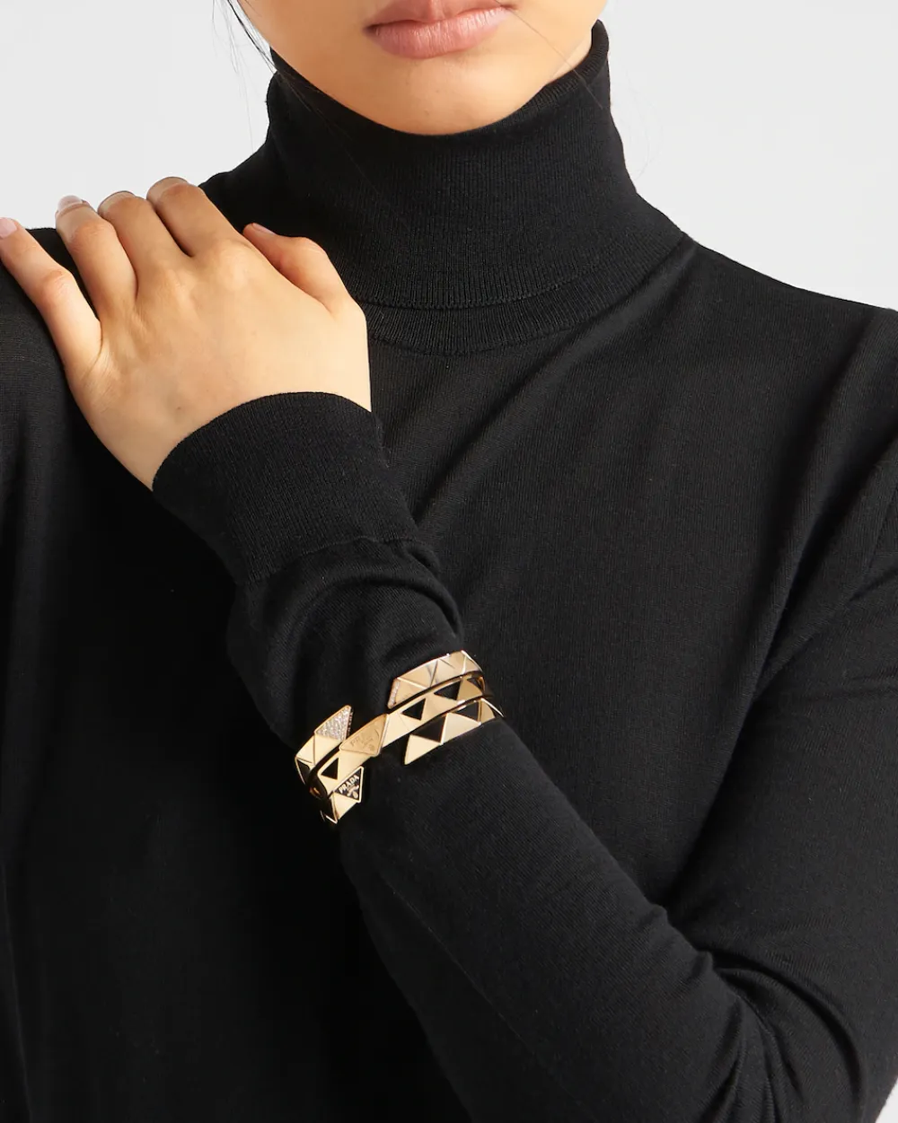Mujer/Hombre Prada COLECCIÓN DE JOYERÍA ELEGANTE|COLECCIÓN DE JOYERÍA ELEGANTE^Brazalete Eternal Gold: Oro Y Cerámica