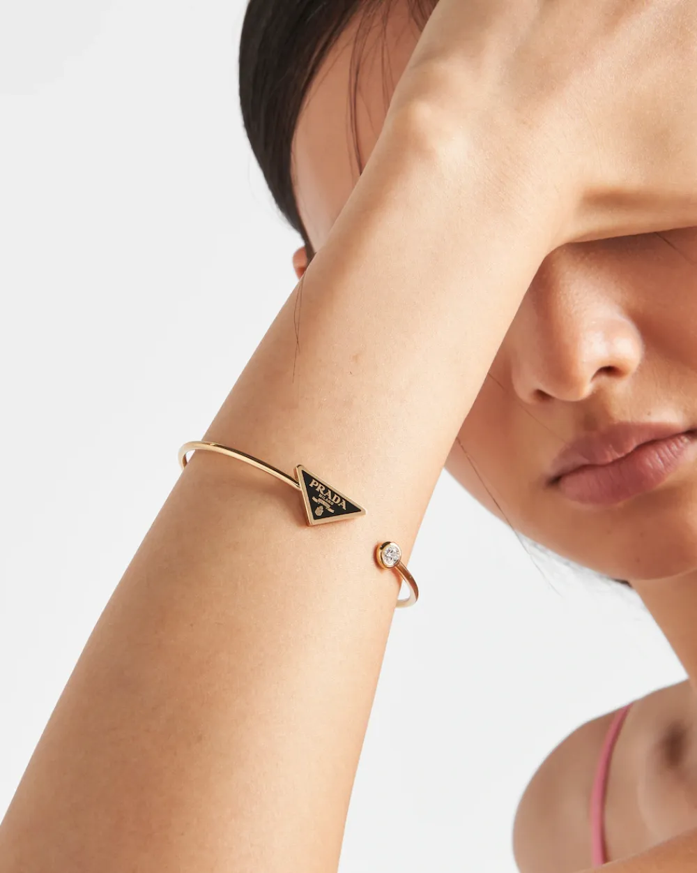 Mujer Prada COLECCIÓN DE JOYERÍA ELEGANTE^Brazalete Eternal Gold: Oro Y Diamante