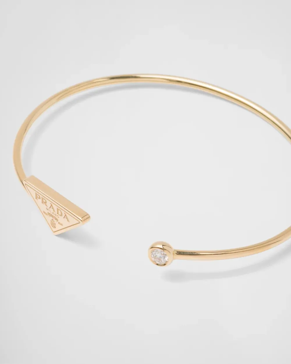 Mujer Prada COLECCIÓN DE JOYERÍA ELEGANTE^Brazalete Eternal Gold: Oro Y Diamante