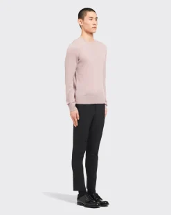 Hombre Prada TEJIDOS DE PUNTO^Cable-knit Cashmere Crew-neck Sweater