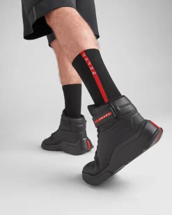 Hombre Prada BOLSOS Y ACCESORIOS^Calcetines Tobilleros De Tejido Técnico