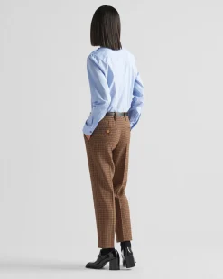 Mujer Prada CAMISAS Y TOPS^Camisa A Cuadros Príncipe De Gales