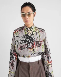Hombre Prada CAMISAS^Camisa De Algodón