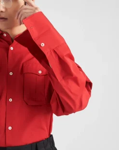 Hombre Prada CAMISAS^Camisa De Algodón
