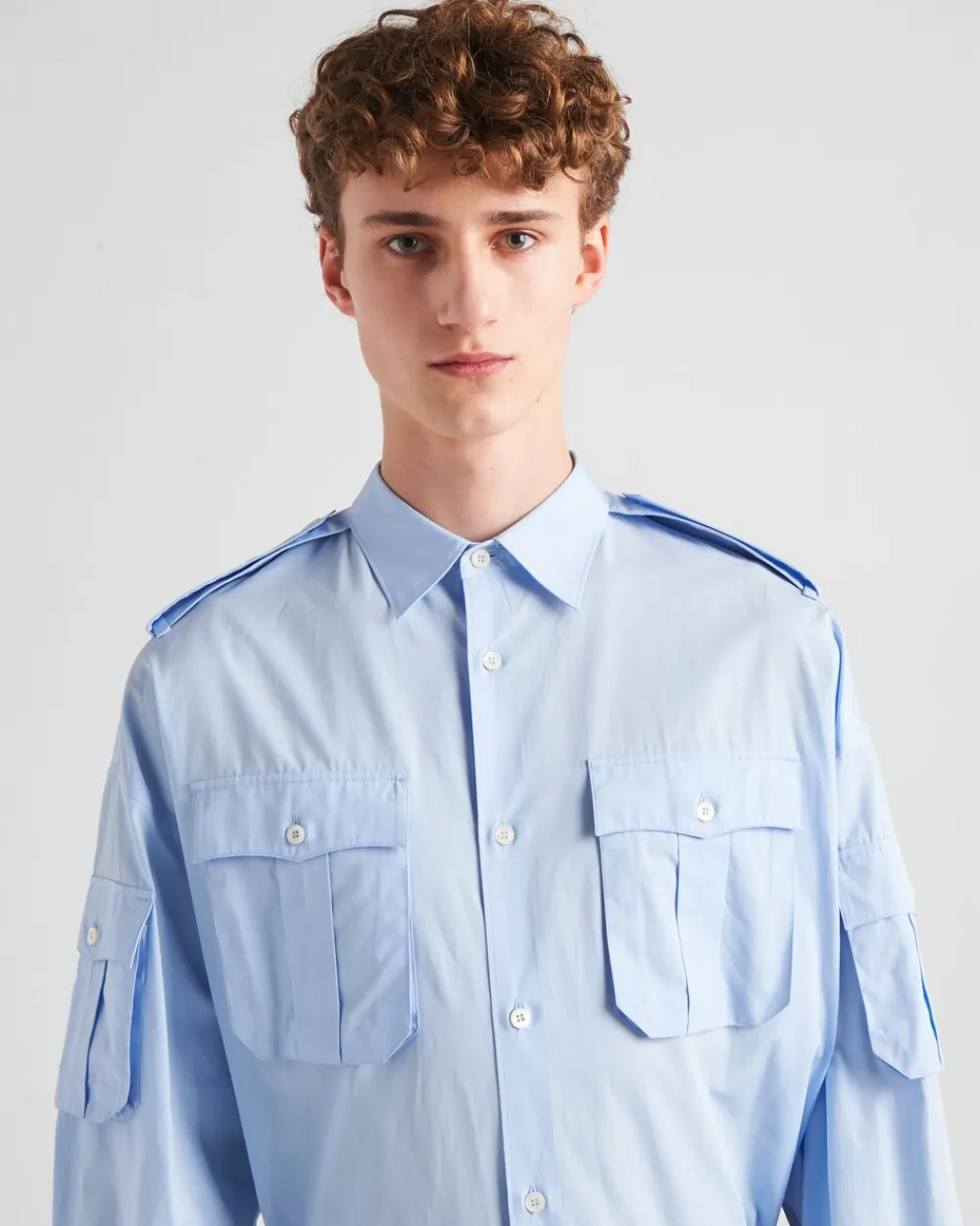 Hombre Prada CAMISAS^Camisa De Algodón