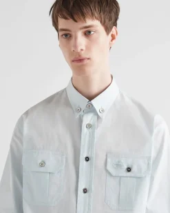 Hombre Prada CAMISAS^Camisa De Algodón