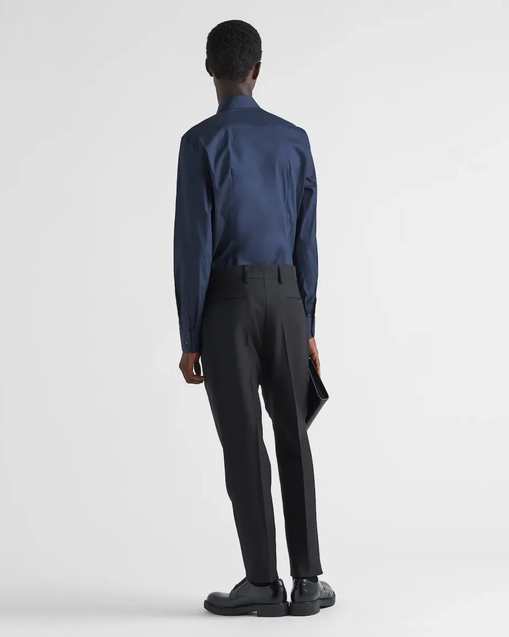 Hombre Prada CAMISAS^Camisa De Algodón Elástico