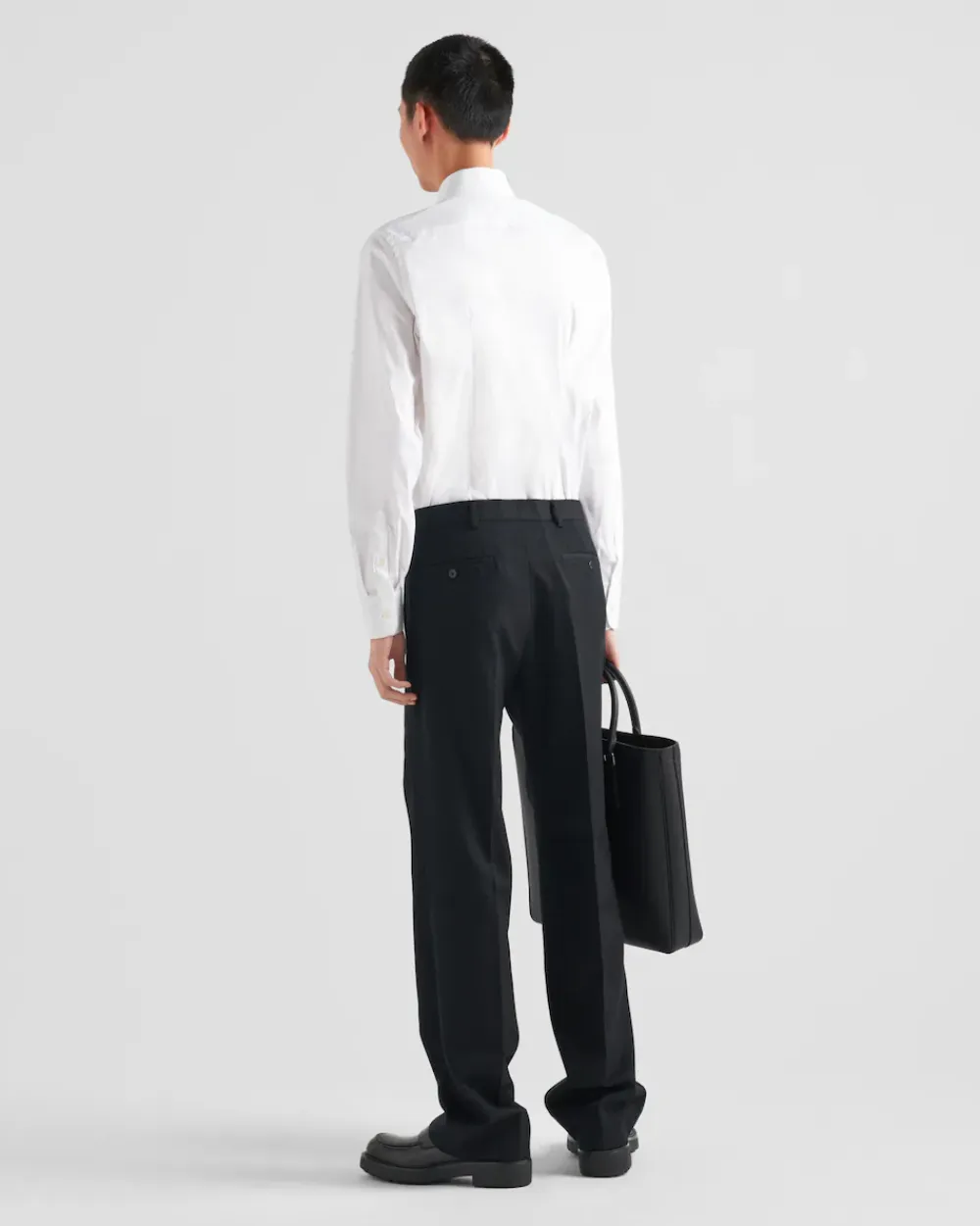 Hombre Prada CAMISAS^Camisa De Algodón Elástico