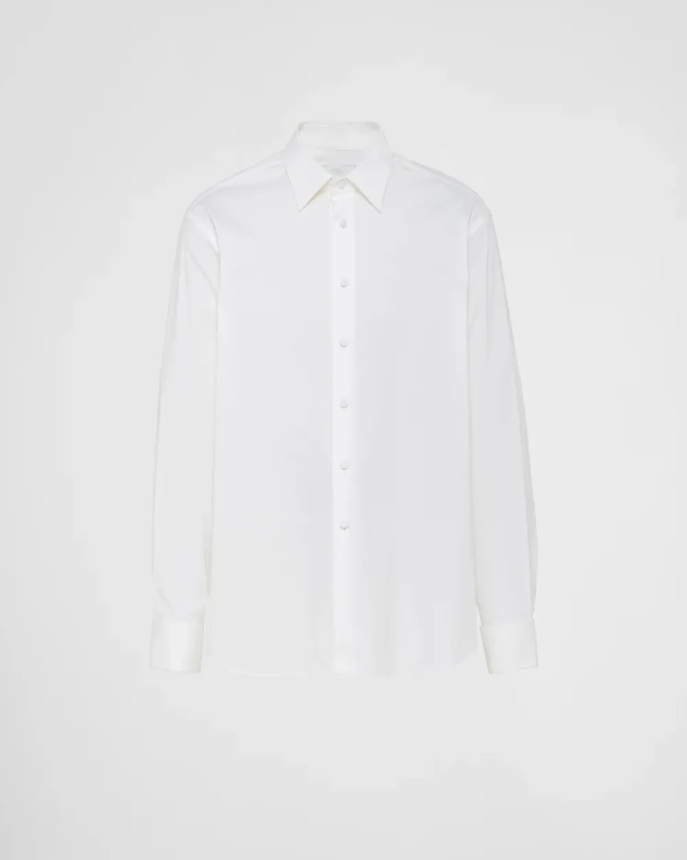 Hombre Prada CAMISAS^Camisa De Algodón Elástico