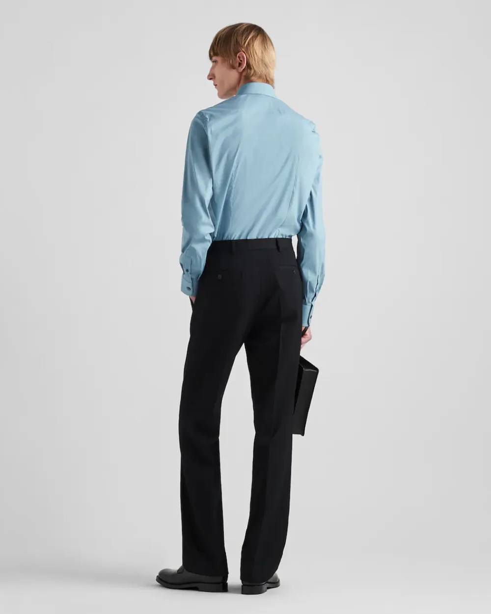Hombre Prada CAMISAS^Camisa De Algodón Elástico