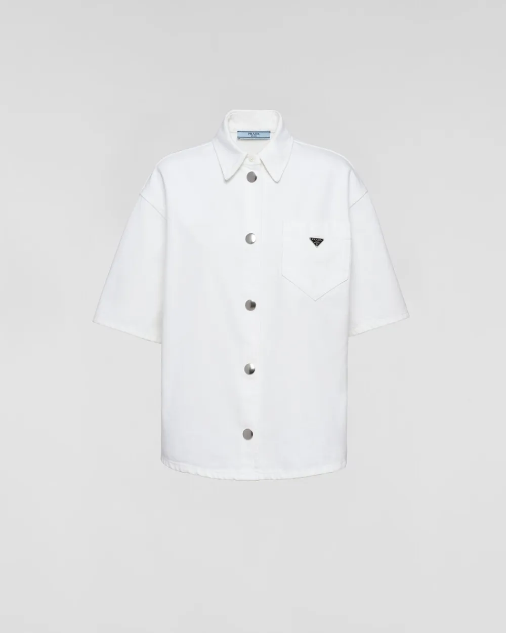 Mujer Prada TEJIDO VAQUERO^Camisa De Bull Denim