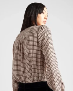Mujer Prada CAMISAS Y TOPS^Camisa De Jacquard De Crepé De China