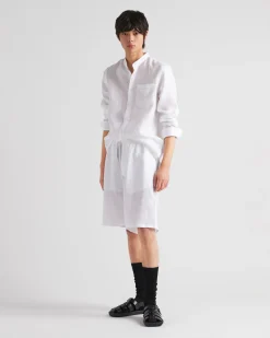 Hombre Prada CAMISAS^Camisa De Lino