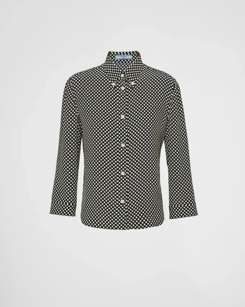 Mujer Prada CAMISAS Y TOPS^Camisa De Lunares De Crepé