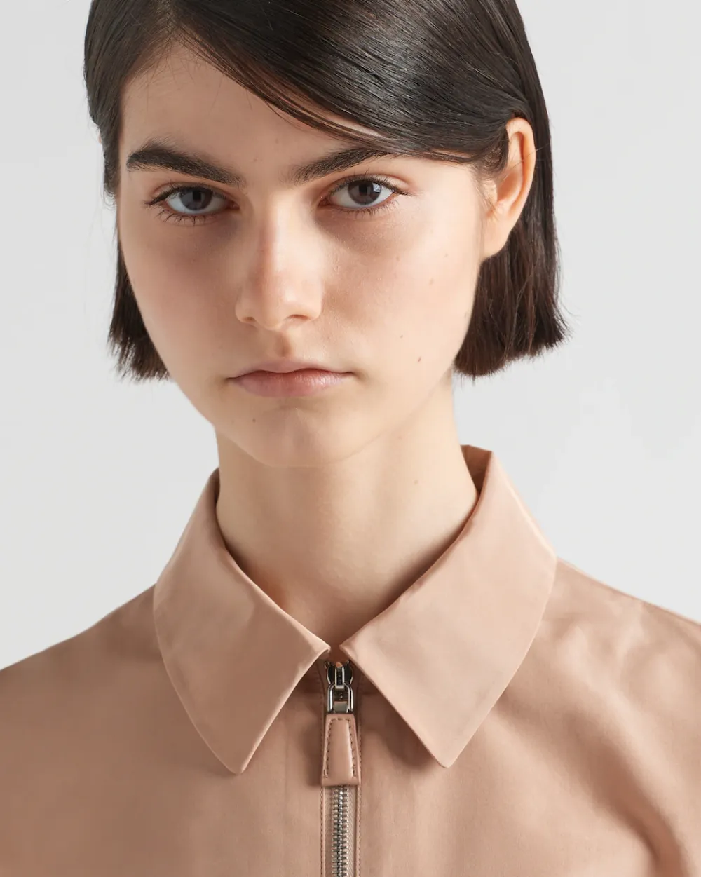 Mujer Prada CAMISAS Y TOPS^Camisa De Manga Corta De Faya