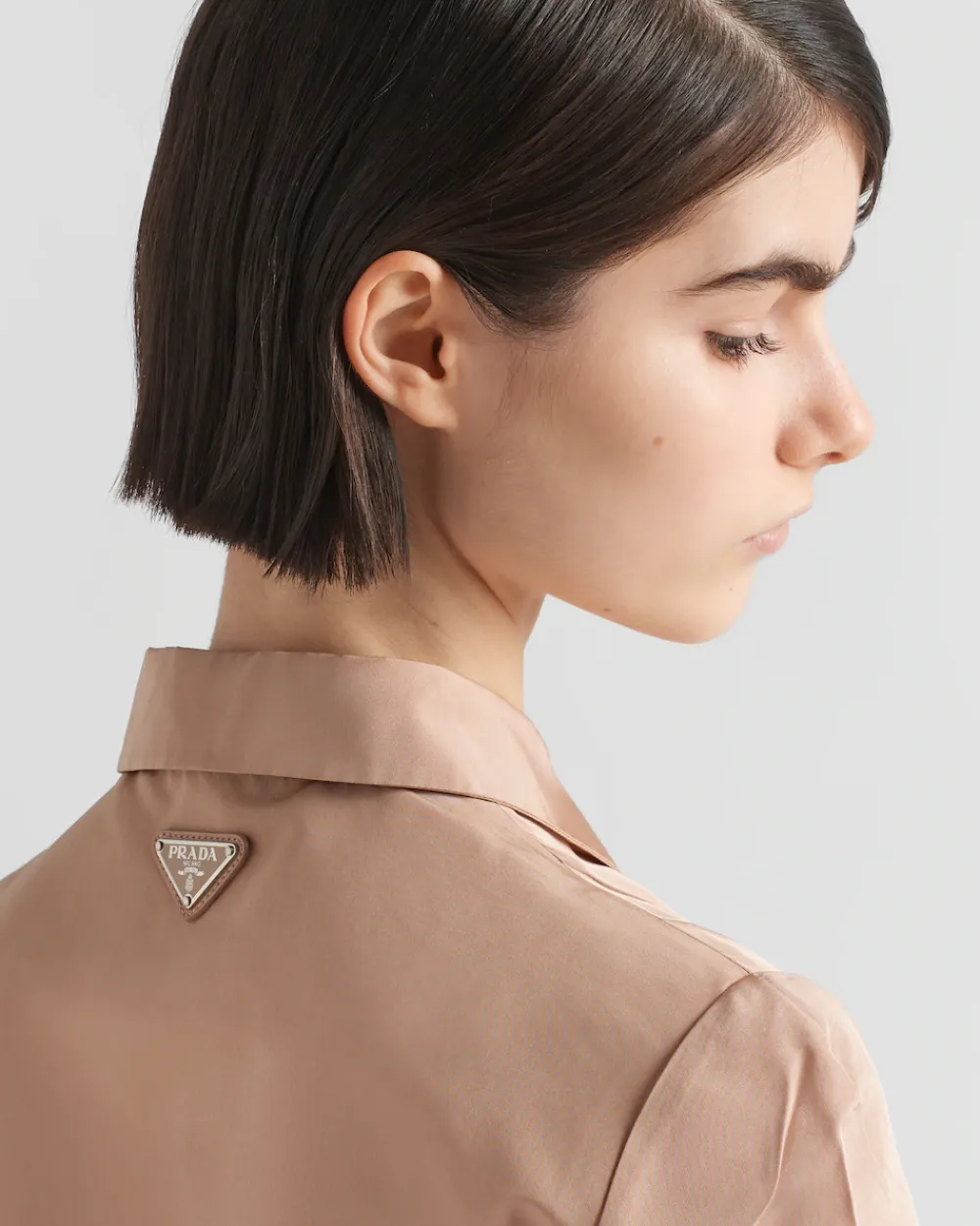 Mujer Prada CAMISAS Y TOPS^Camisa De Manga Corta De Faya