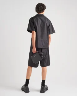 Hombre Prada COLECCIÓN MASCULINA|CAMISAS^Camisa De Manga Corta De Re-nylon