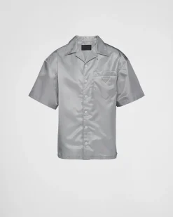 Hombre Prada CAMISAS^Camisa De Manga Corta En Re-nylon