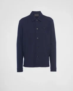 Hombre Prada CAMISAS^Camisa De Mezcla De Lana