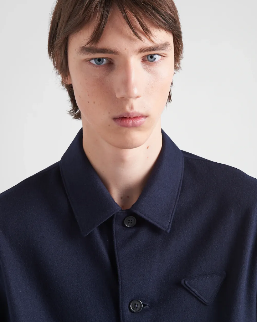 Hombre Prada CAMISAS^Camisa De Mezcla De Lana