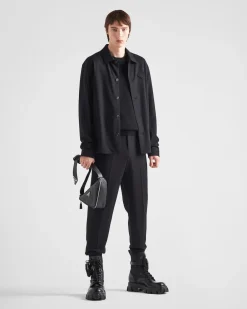 Hombre Prada CAMISAS^Camisa De Mezcla De Lana
