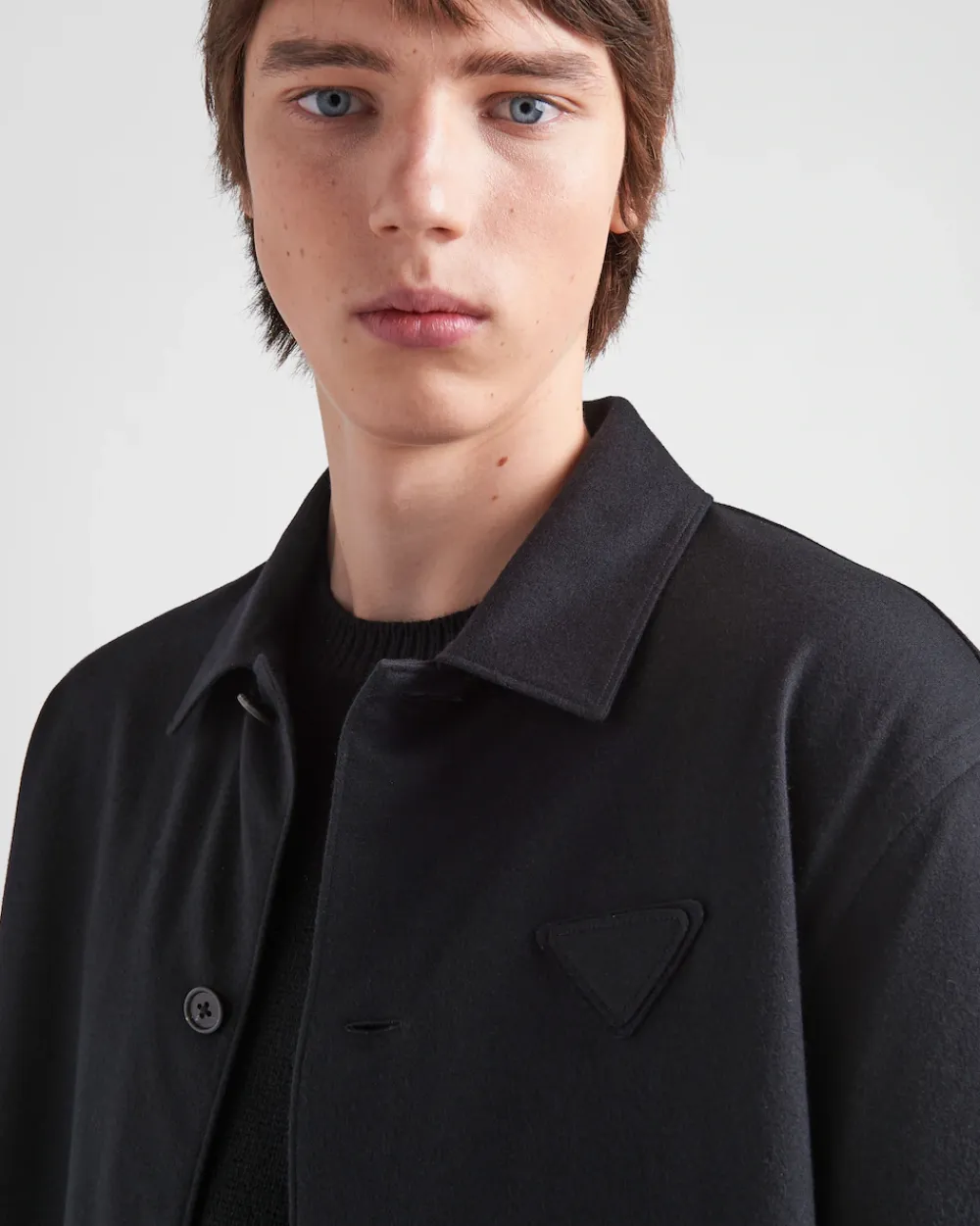 Hombre Prada CAMISAS^Camisa De Mezcla De Lana