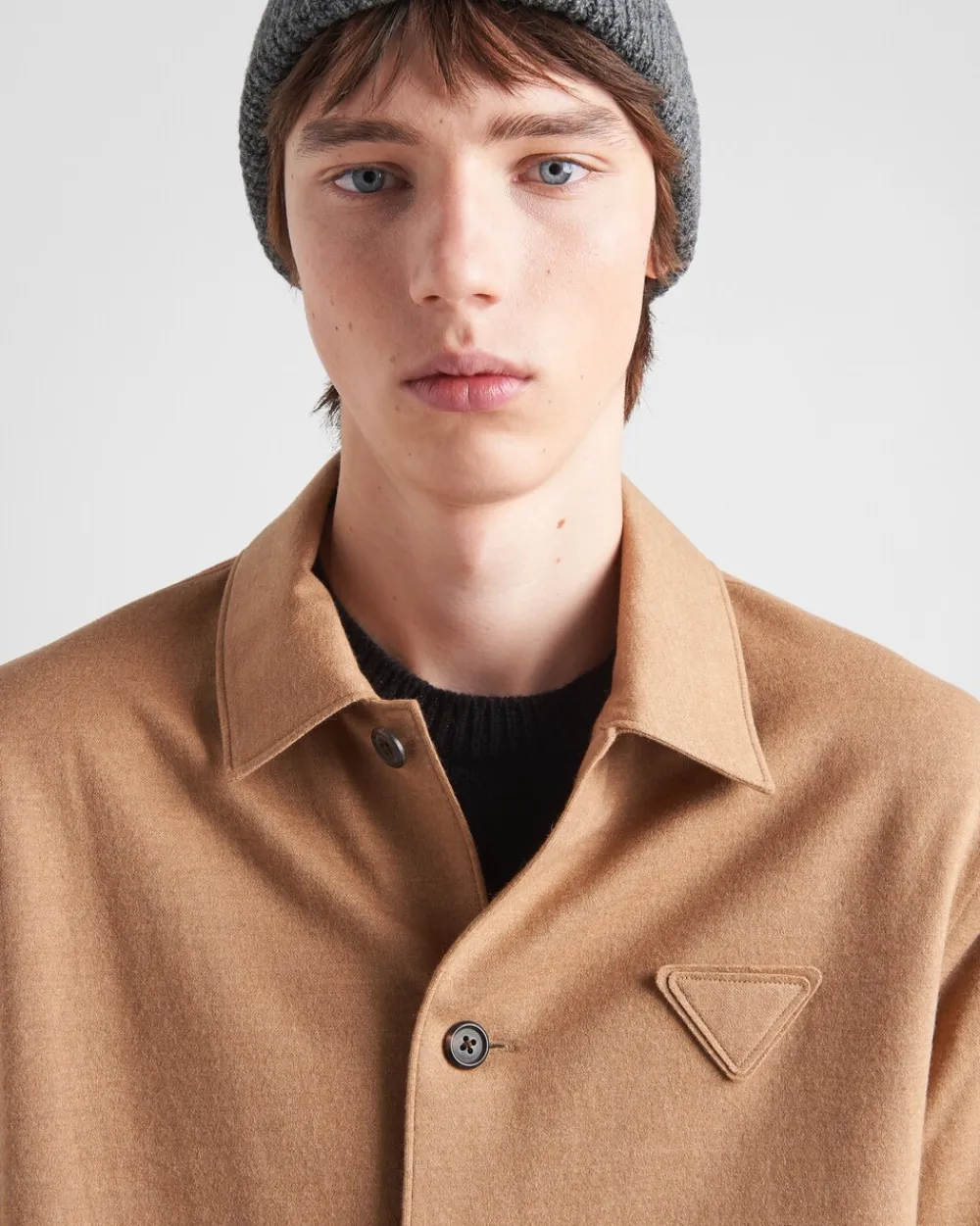 Hombre Prada CAMISAS^Camisa De Mezcla De Lana