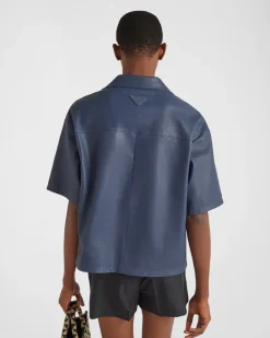 Hombre Prada ROPA DE PIEL^Camisa De Napa