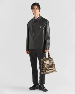 Hombre Prada ROPA DE PIEL^Camisa De Napa