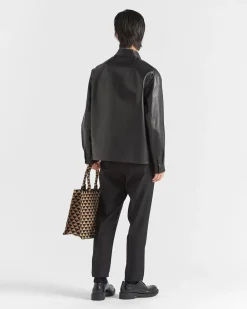 Hombre Prada ROPA DE PIEL^Camisa De Napa
