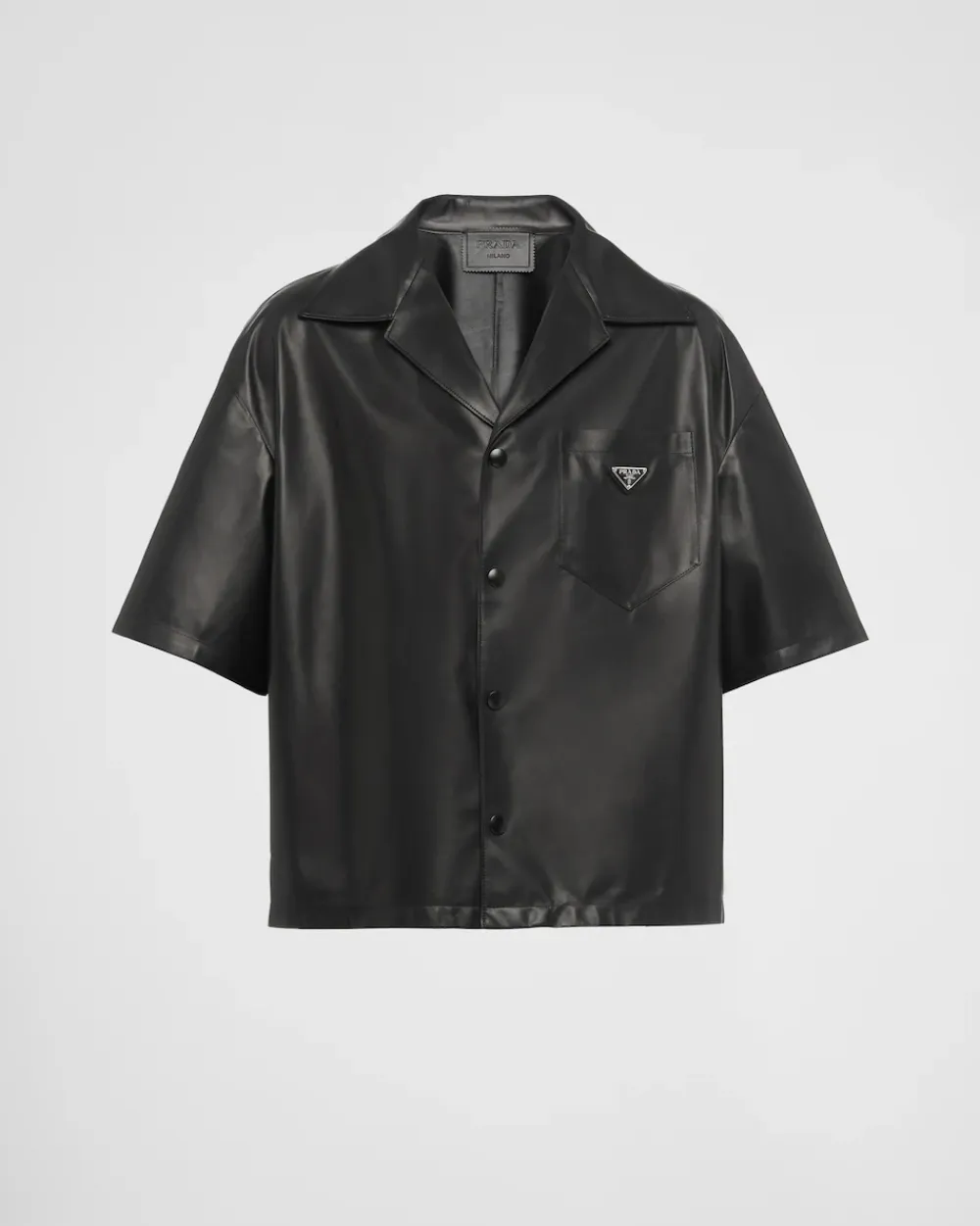 Hombre Prada ROPA DE PIEL^Camisa De Napa