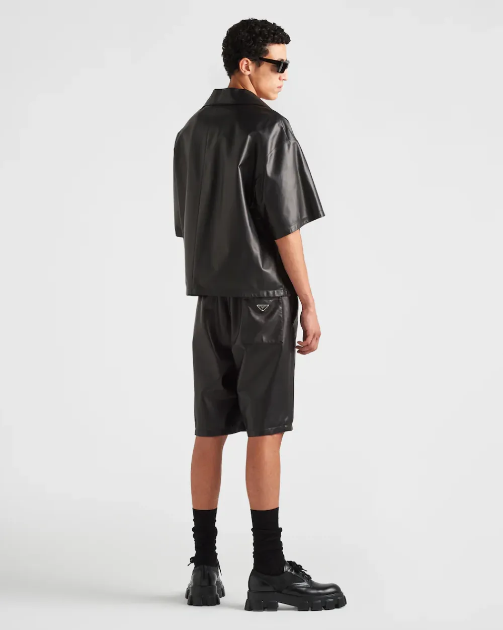 Hombre Prada ROPA DE PIEL^Camisa De Napa